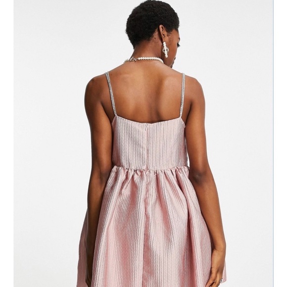 Dream Sister Jane Solstice Jacquard Mini Dress in Pink size L NWT - Picture 3 of 3